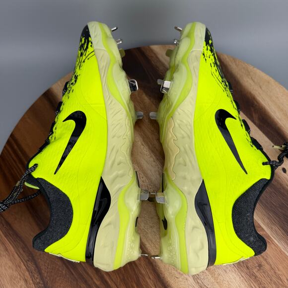 Nike Alpha Huarache Elite 4 Low MCS Black Life Lime Volt Men\'s 11.5 Baseball main image 2